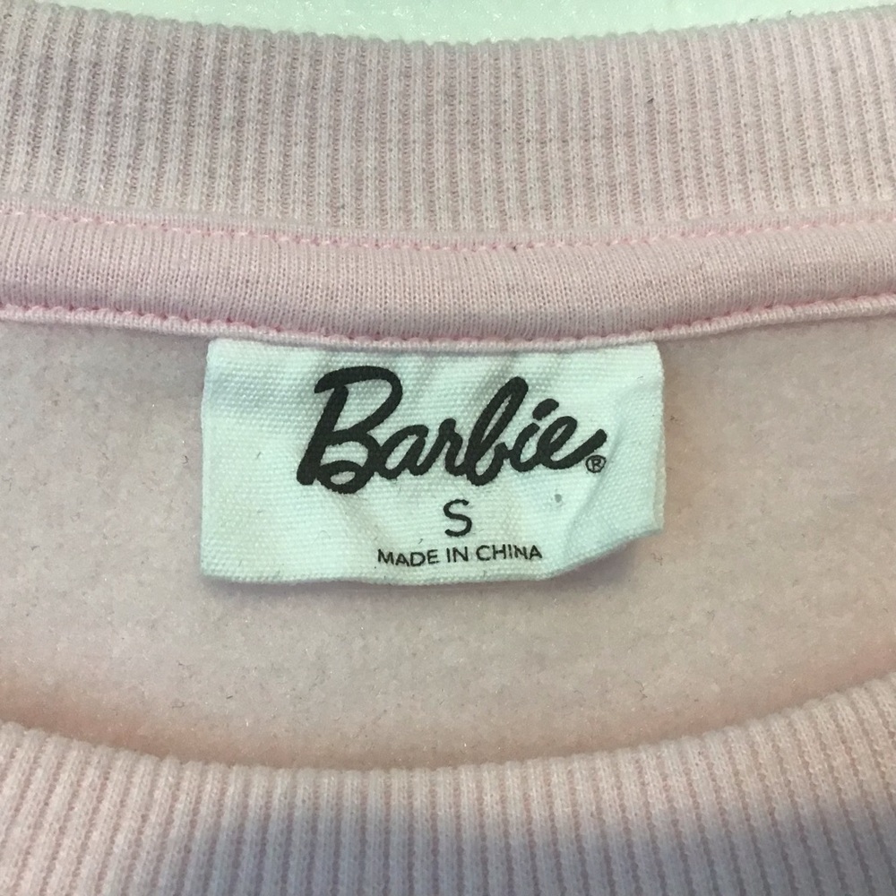 Barbie Light Pink Crewneck Sweatshirt - Picture 3 of 4